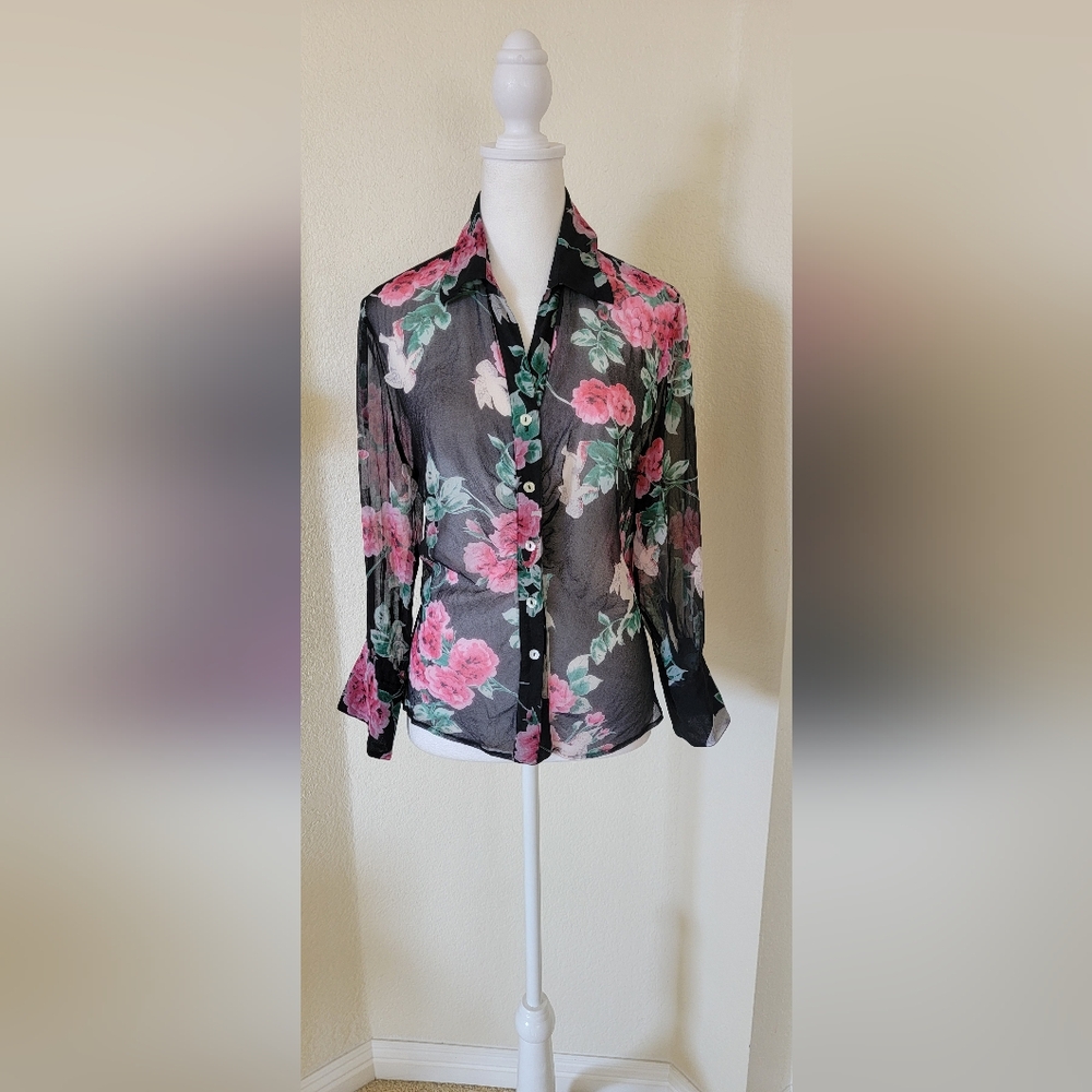 100% Silk Blouse by Tess, size 10